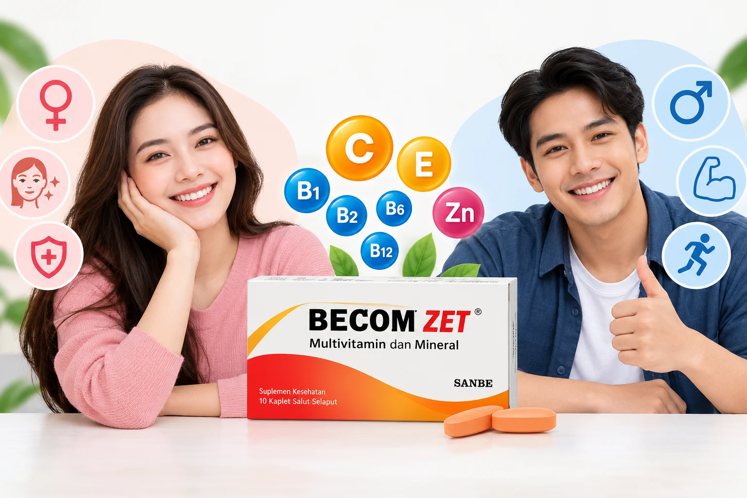 Manfaat Becom Zet untuk Wanita dan Pria