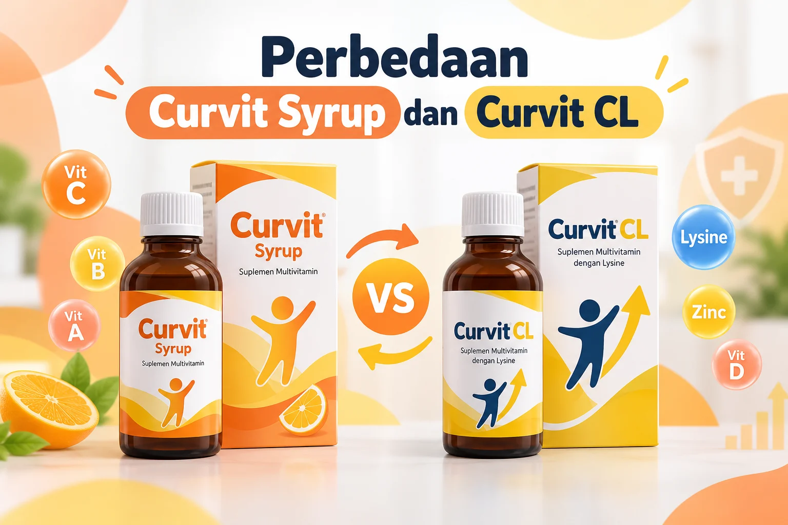 Perbedaan Curvit Syrup dan Curvit CL